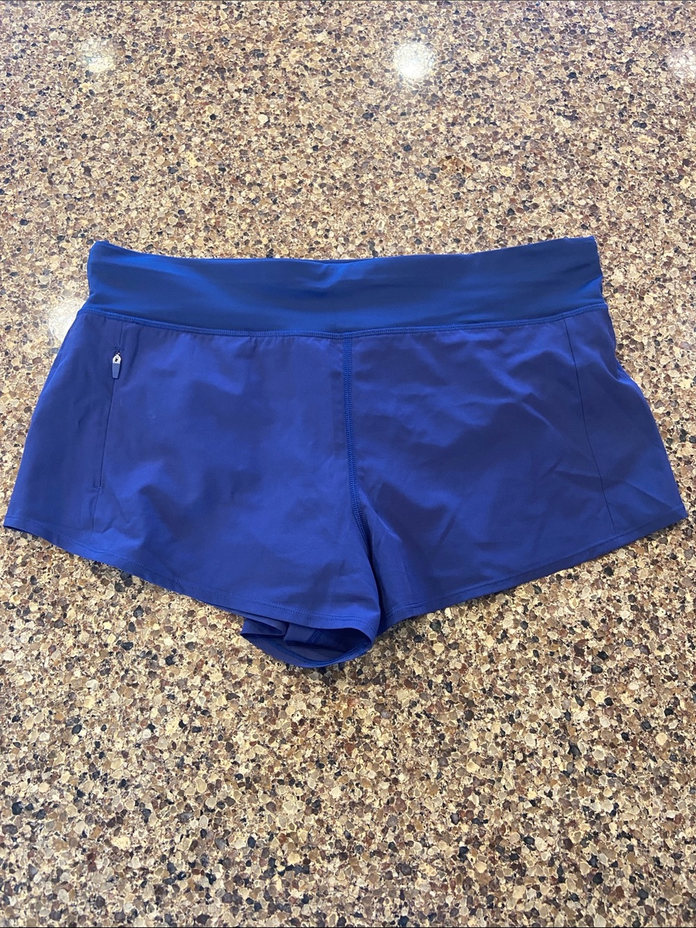 title nine size L Women's Blue Wahine swim Shorts built in underwear NWOT - Picture 2 of 4